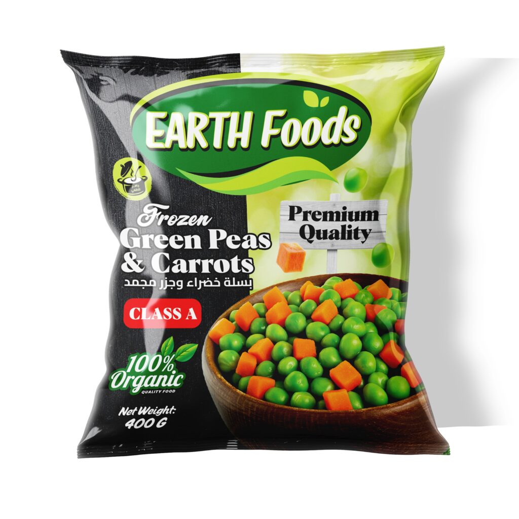 green peas and carrots